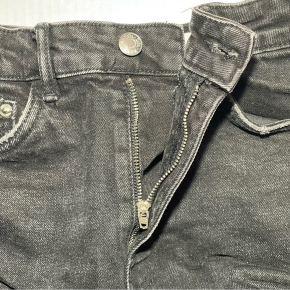 Distressed Black Denim Shorts - Picture 3 of 10